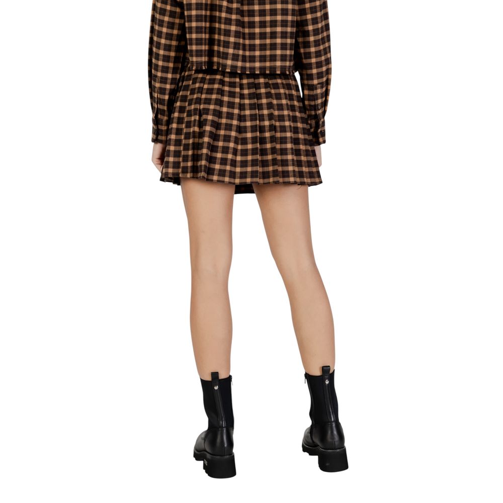 Only Brown Recycled Mini Skirt
