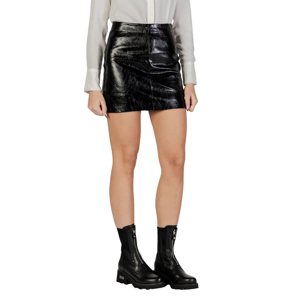 Jacqueline De Yong Black Mini Skirt