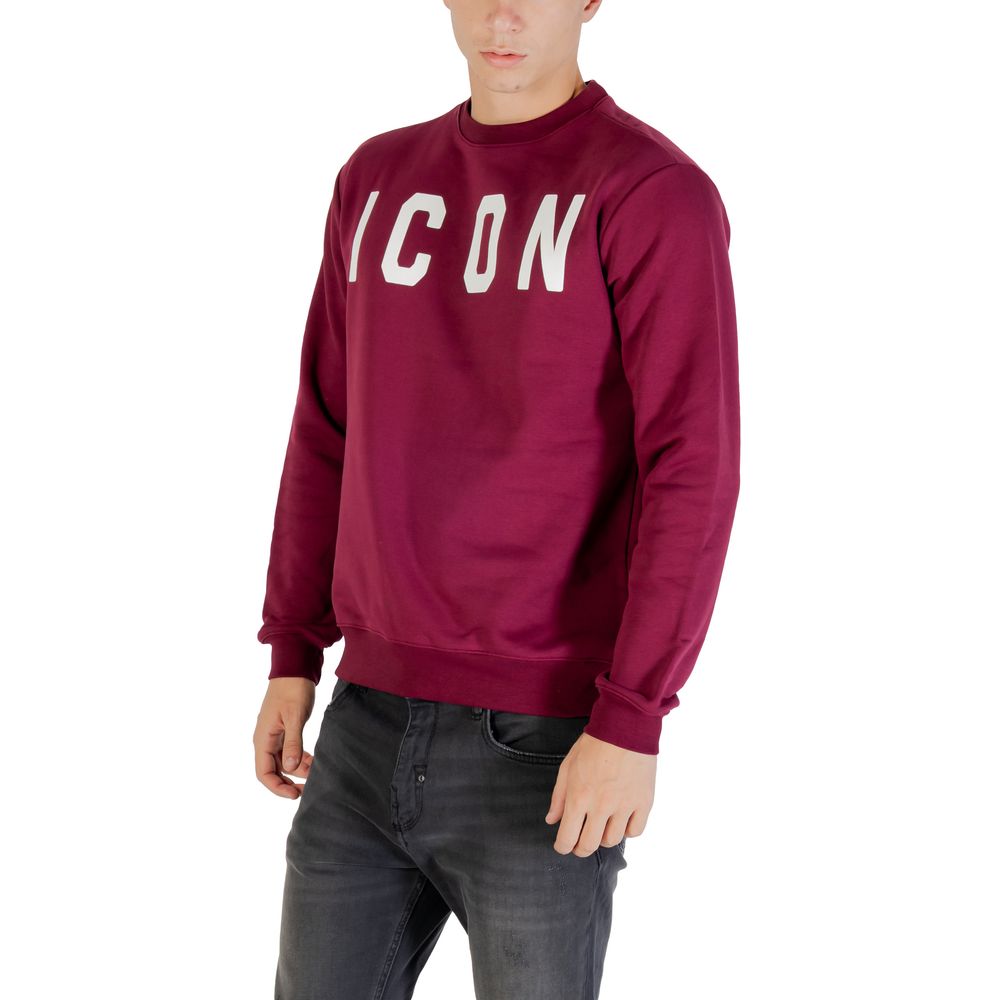 Icon Bordeaux Cotton Sweatshirt