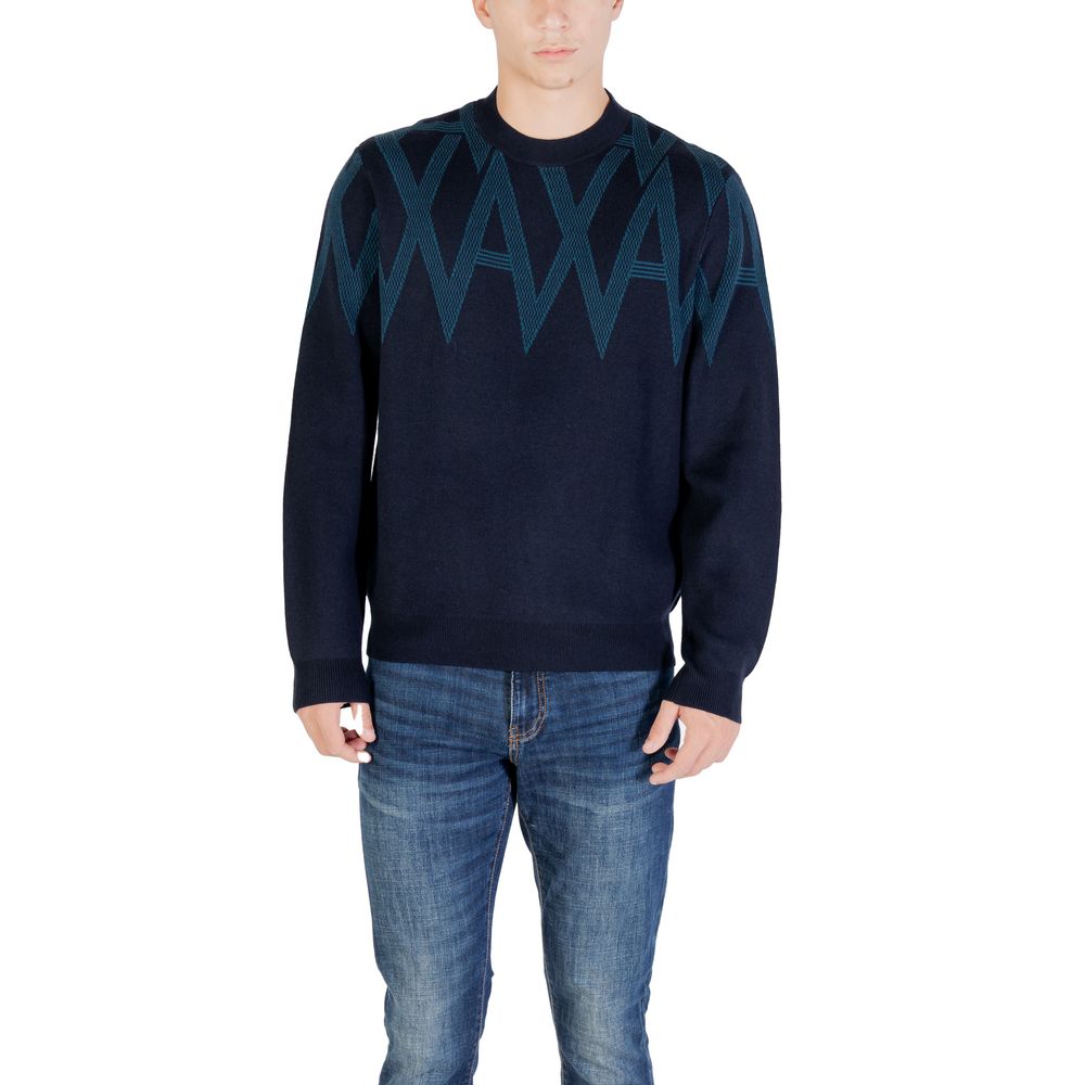Armani Exchange Black Marabou Sweatshirt