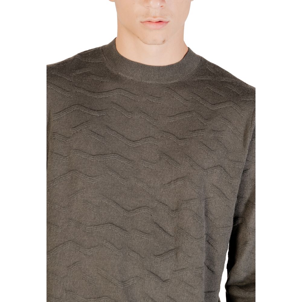 Armani Exchange Green Marabou Sweatshirt