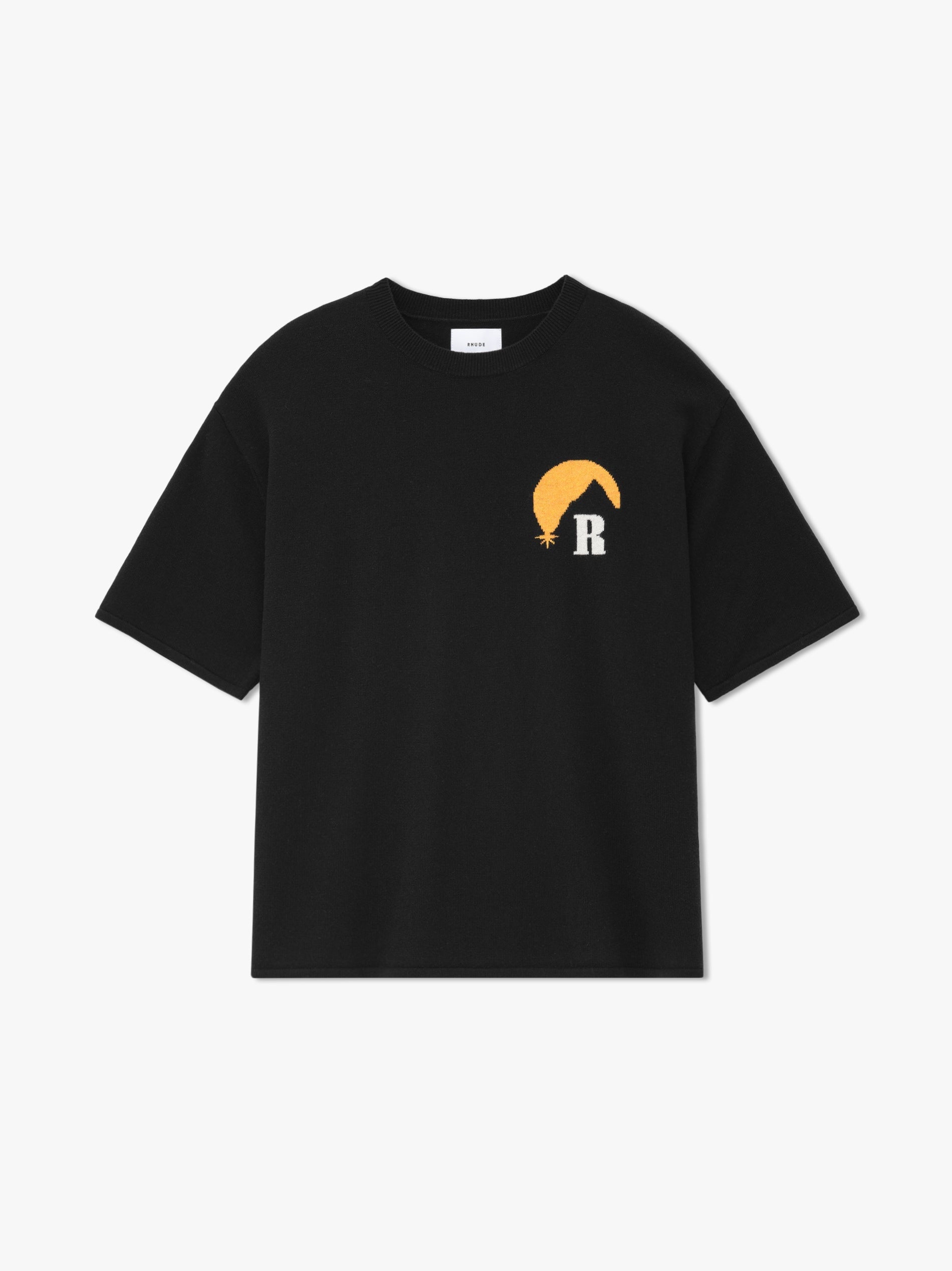 Rhude Black Cotton T-Shirt