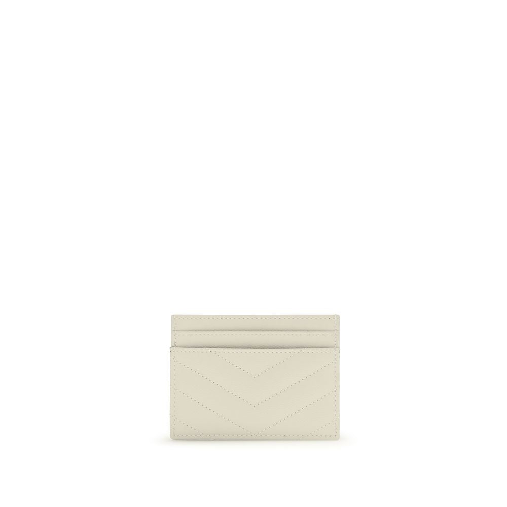 Saint Laurent Beige Leather Wallet