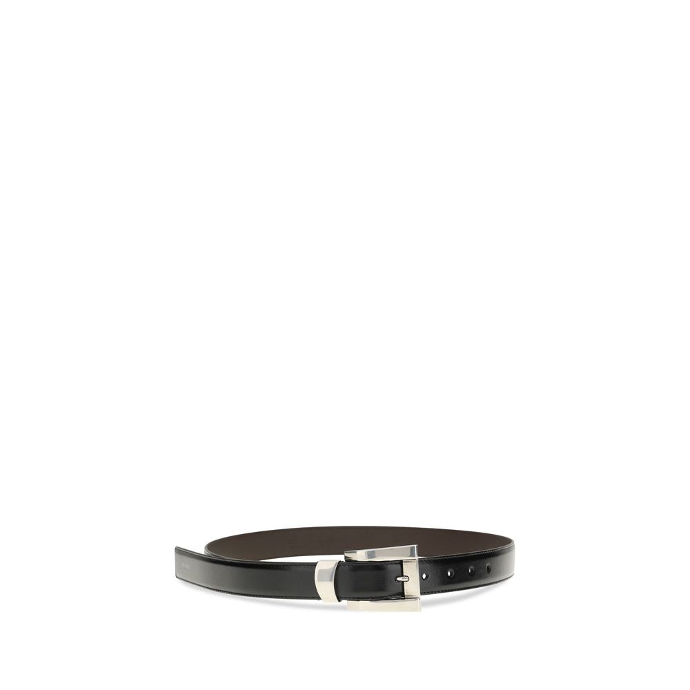 Versace Black Leather Regular Belt - PreLoved & Luxe