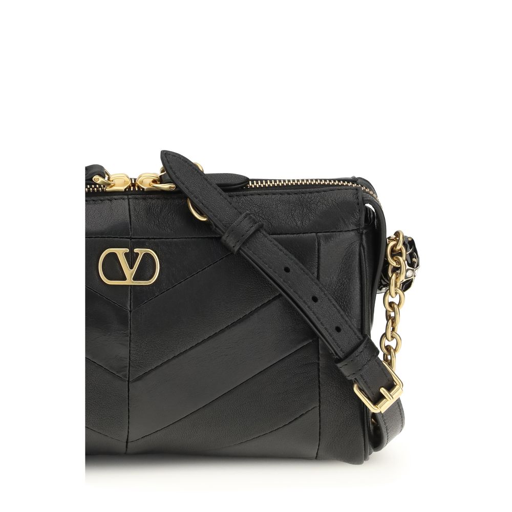 Valentino Garavani Black Aries Aries Shoulder Bag