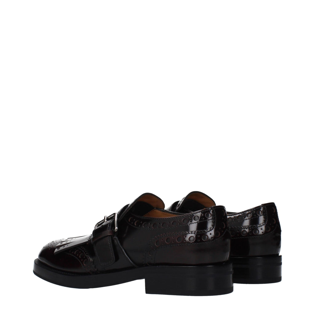 Church's Red Leather Slip-On Loafers