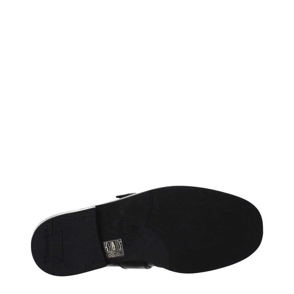 Church's Red Leather Slip-On Loafers