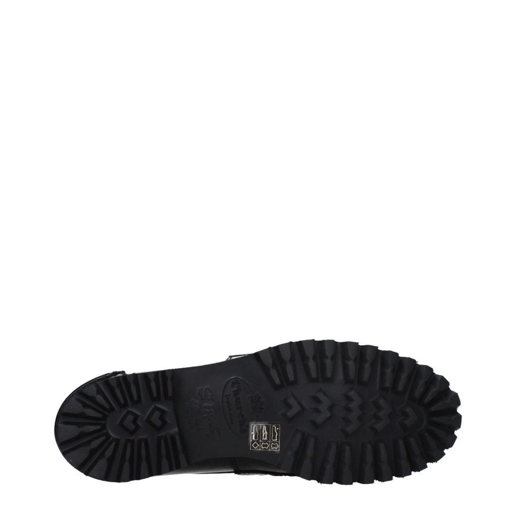 Church's Black Leather Slip-On Loafers