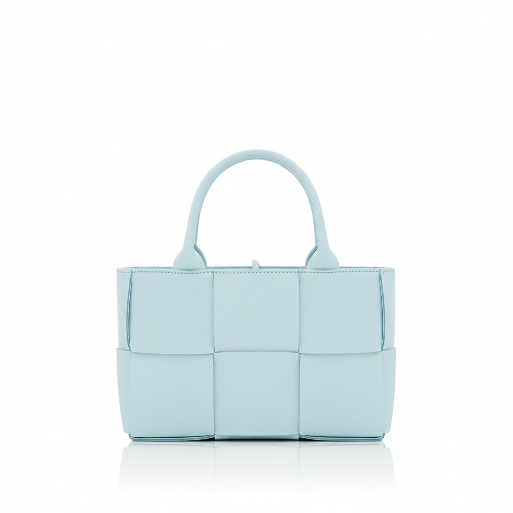 Bottega Veneta Blue Lamb Leather Tote Bag