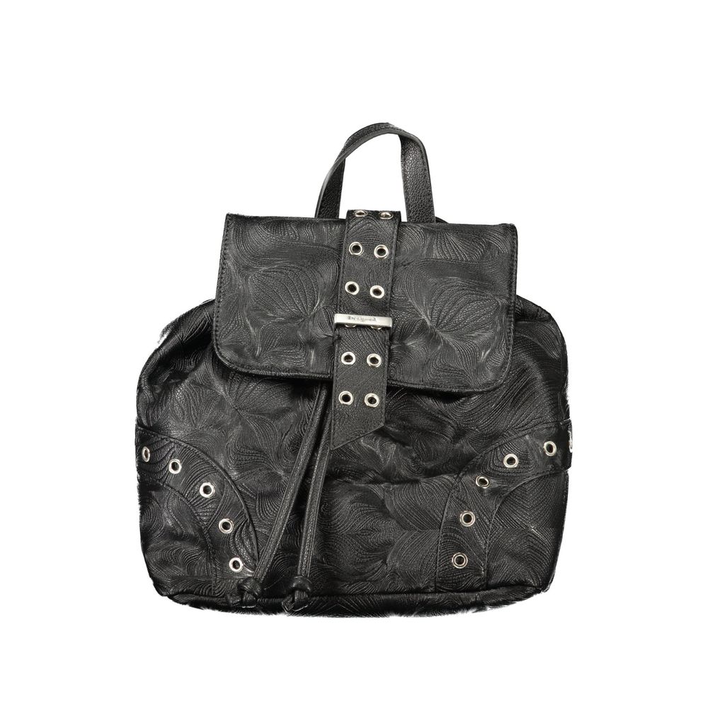 Desigual Black Women Backpack