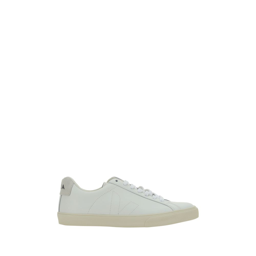 Veja White Leather Low Top Sneakers