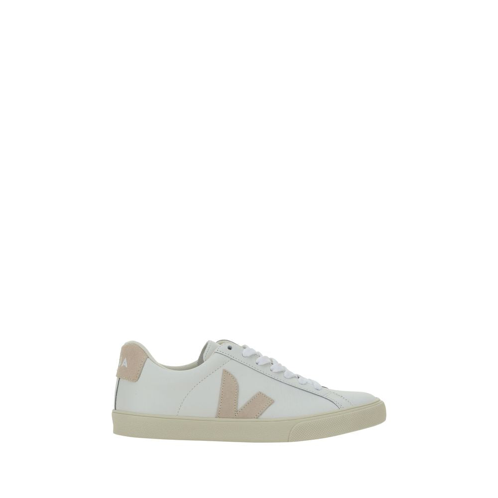 Veja White Leather Low Top Sneakers
