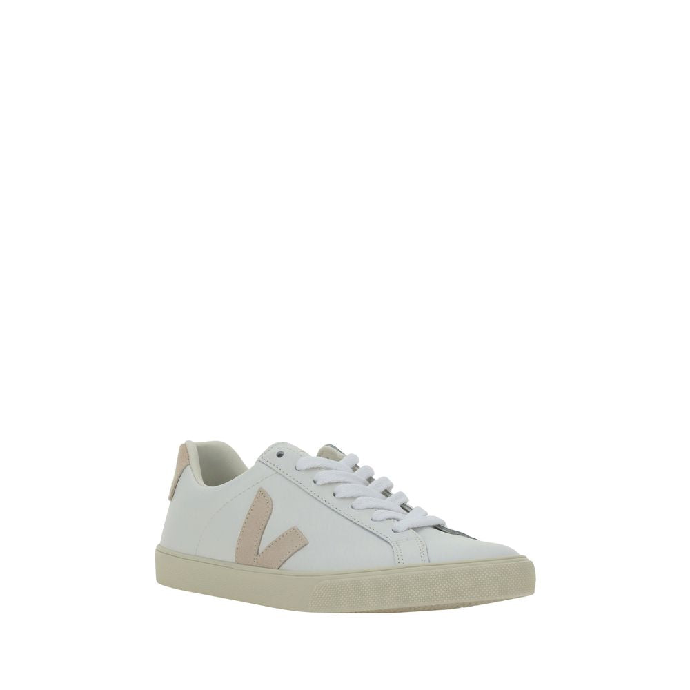 Veja White Leather Low Top Sneakers