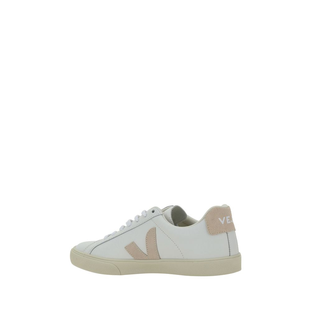 Veja White Leather Low Top Sneakers
