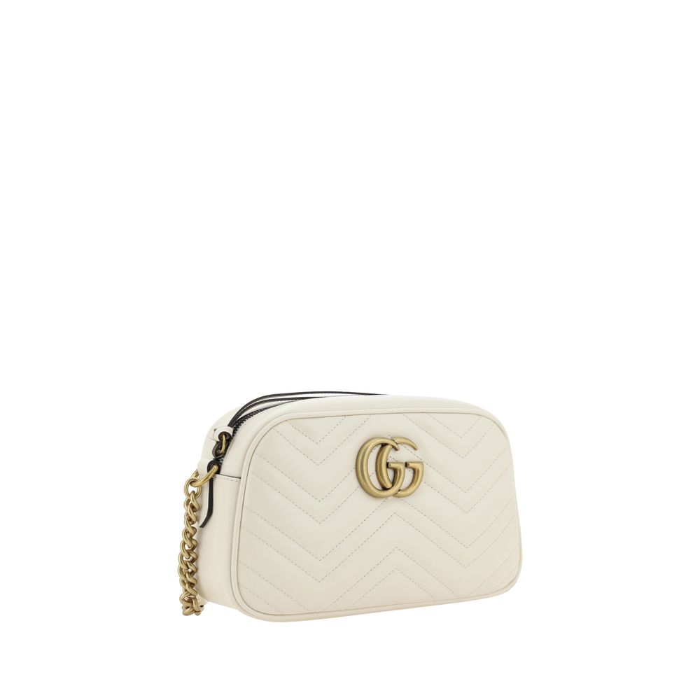 Gucci White Leather Shoulder Bag