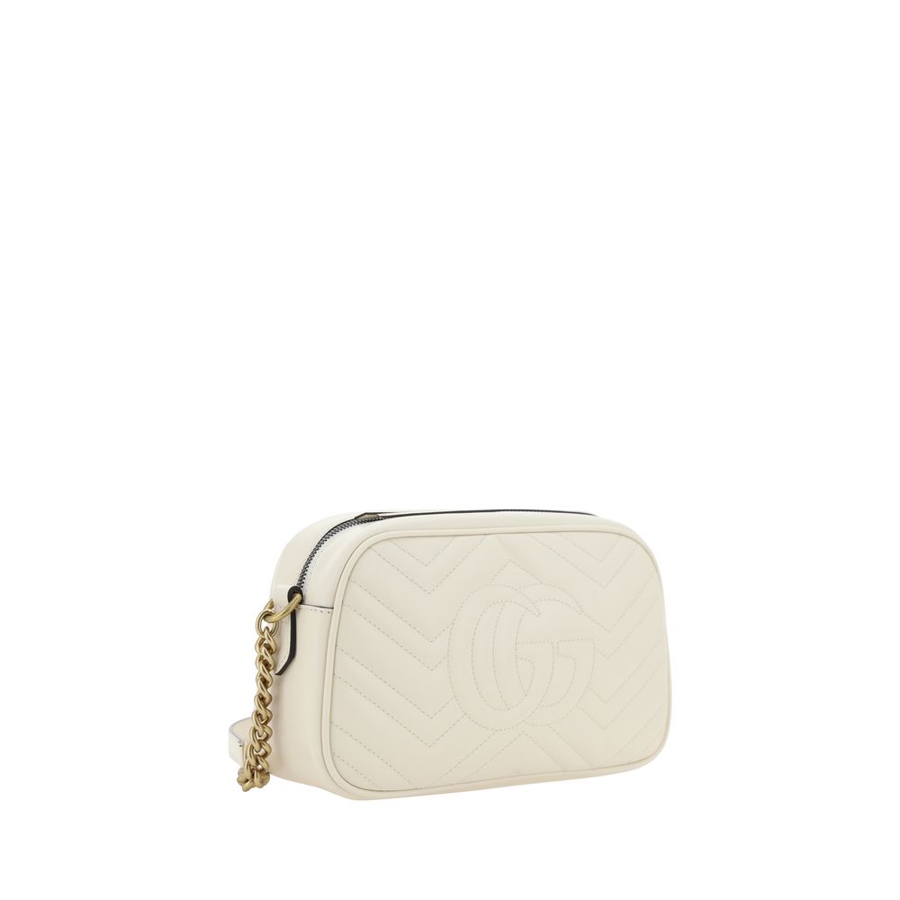 Gucci White Leather Shoulder Bag