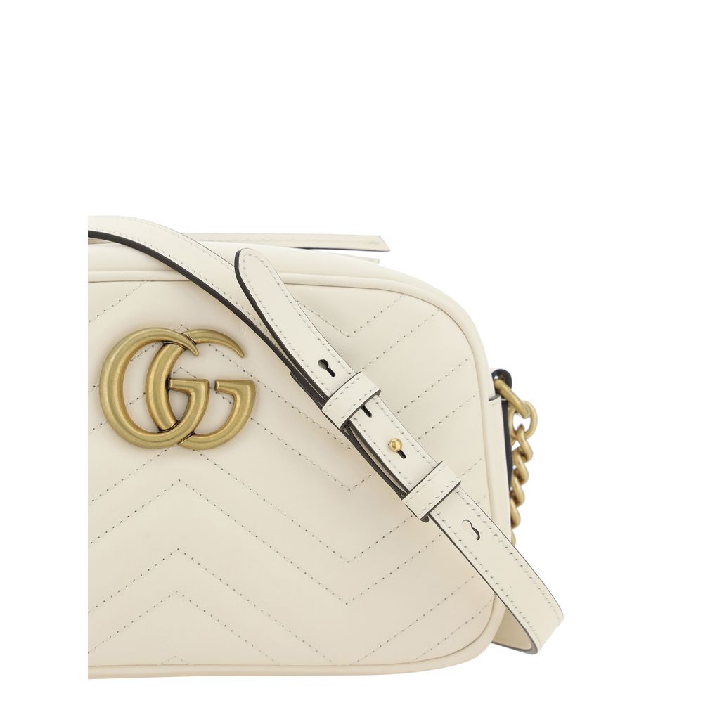 Gucci White Leather Shoulder Bag