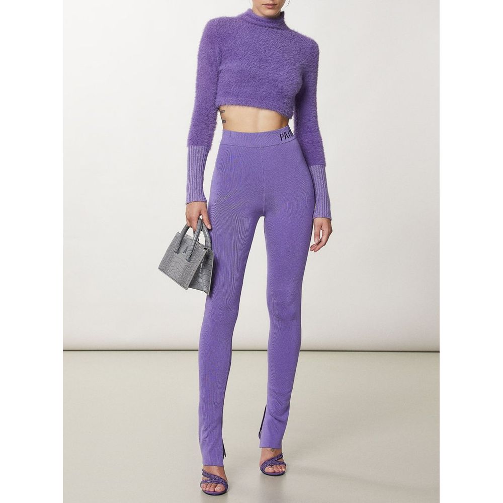 Patrizia Pepe Purple Lyocell Leggings