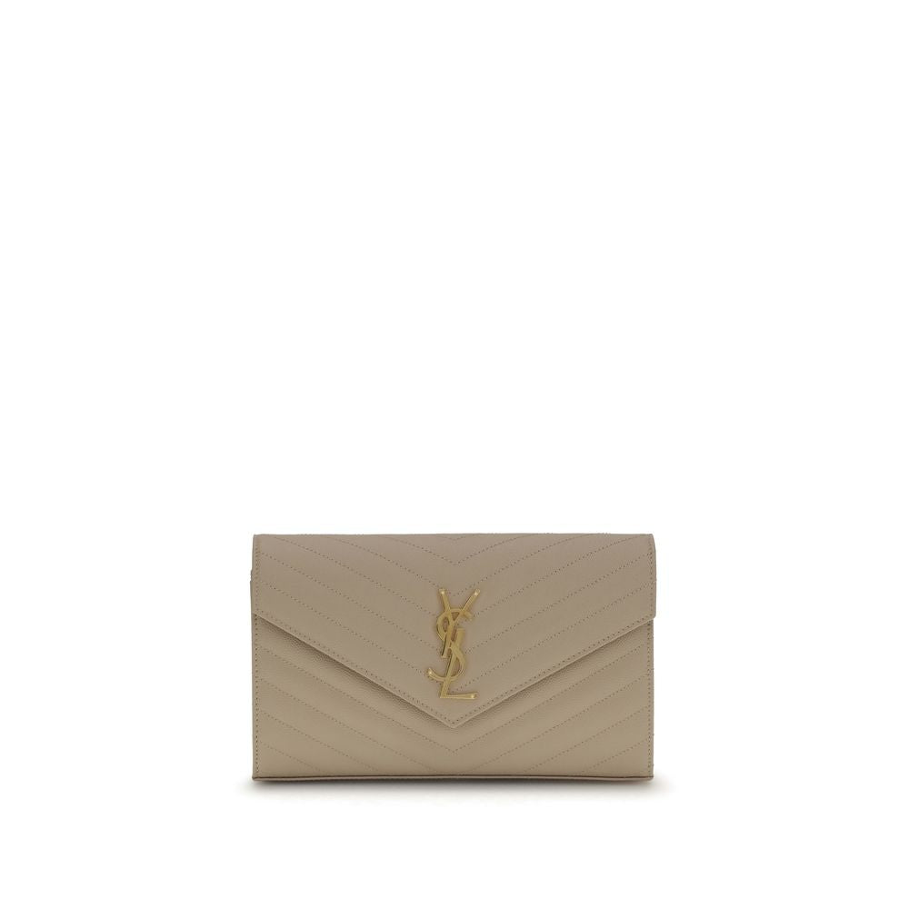 Saint Laurent Beige Leather Shoulder Bag