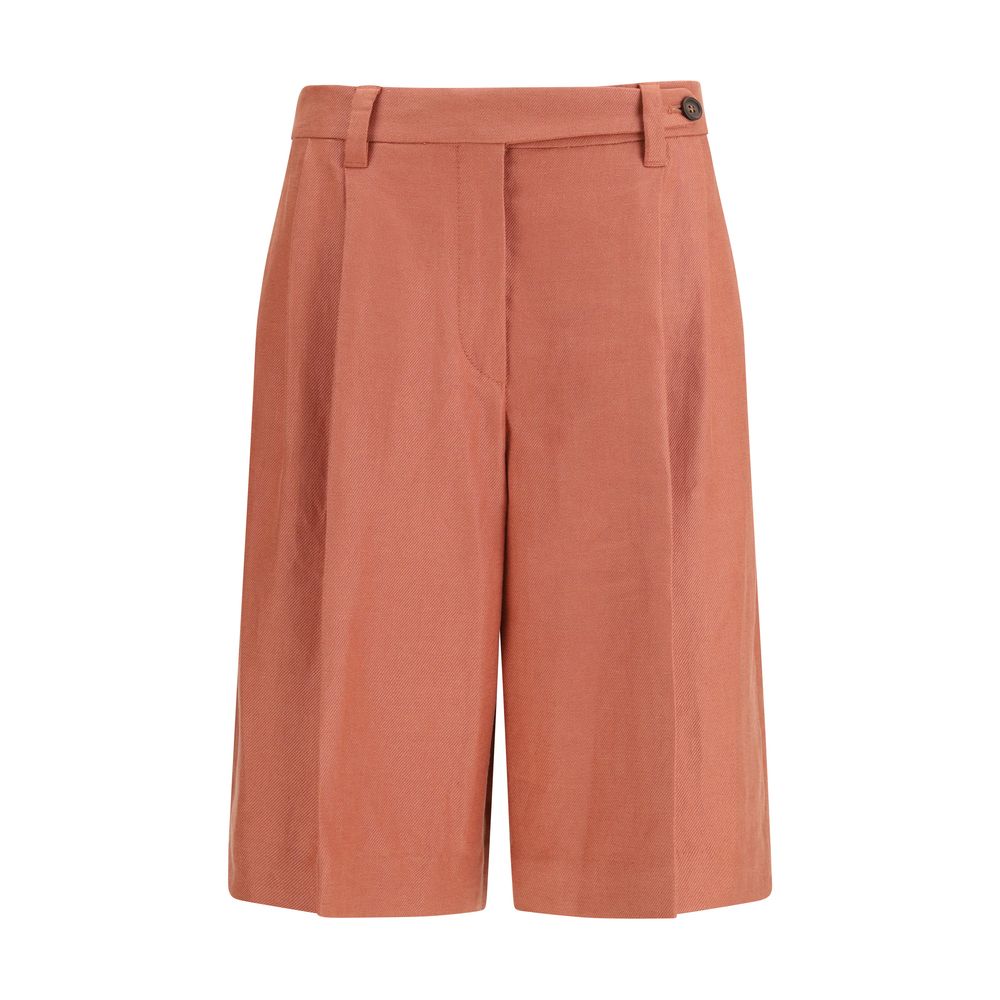 Brunello Cucinelli Orange Satorial Bermuda Shorts