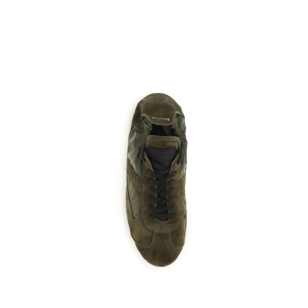 Proenza Schouler Bicolor Leather Low Top Sneakers