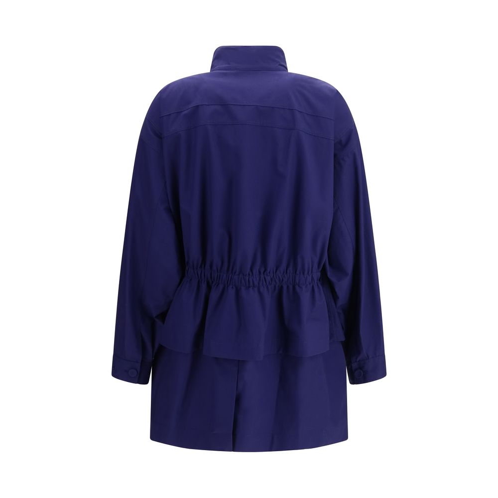 Fendi Blue Cotton Parka