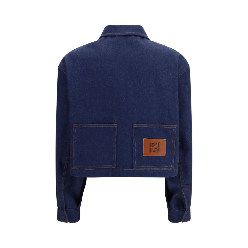Fendi Blue Cotton Denim Jacket - PreLoved & Luxe