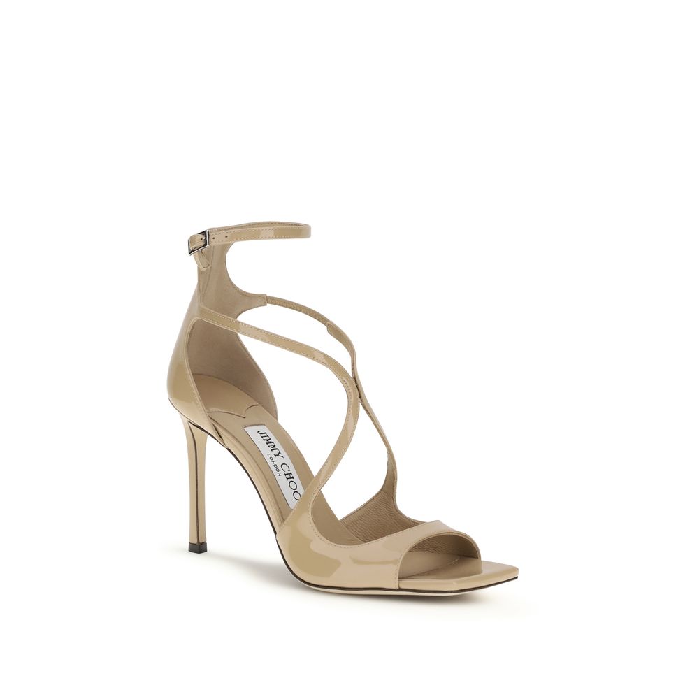 Jimmy Choo Multicolor Leather Stiletto Heel Sandals