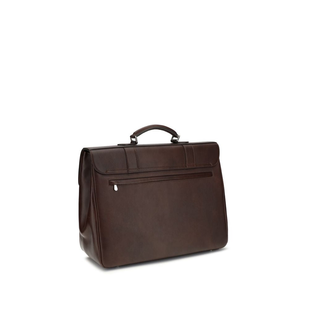 Brunello Cucinelli Bordeaux Leather Luggage And Travel