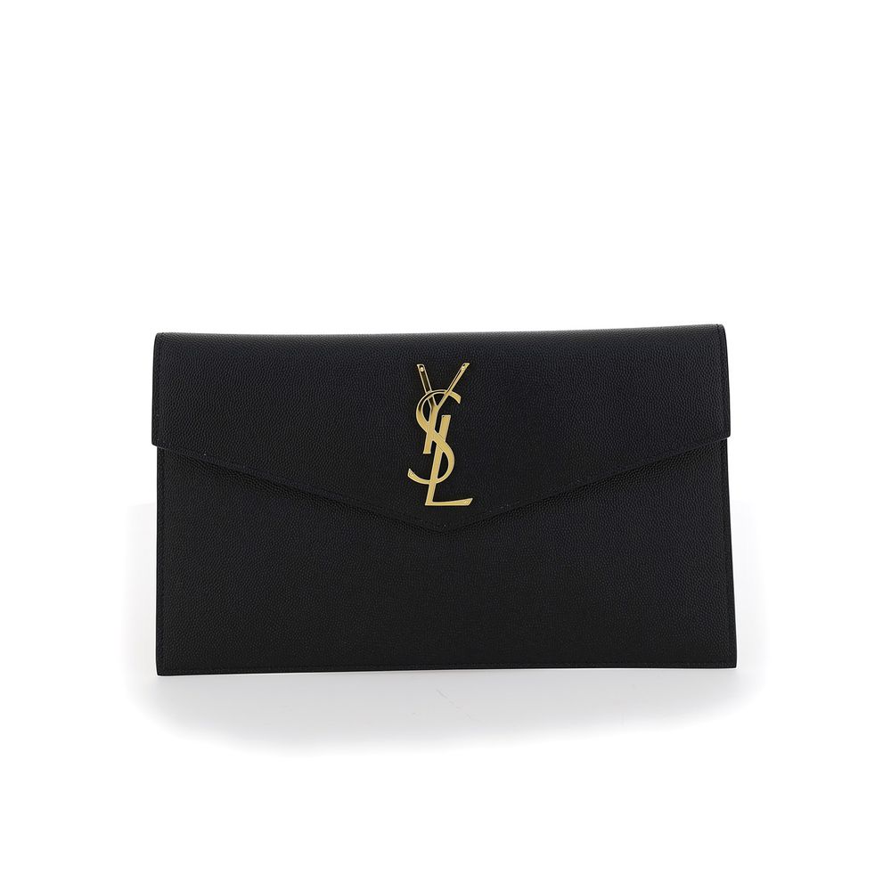 Saint Laurent Black Leather Wallet
