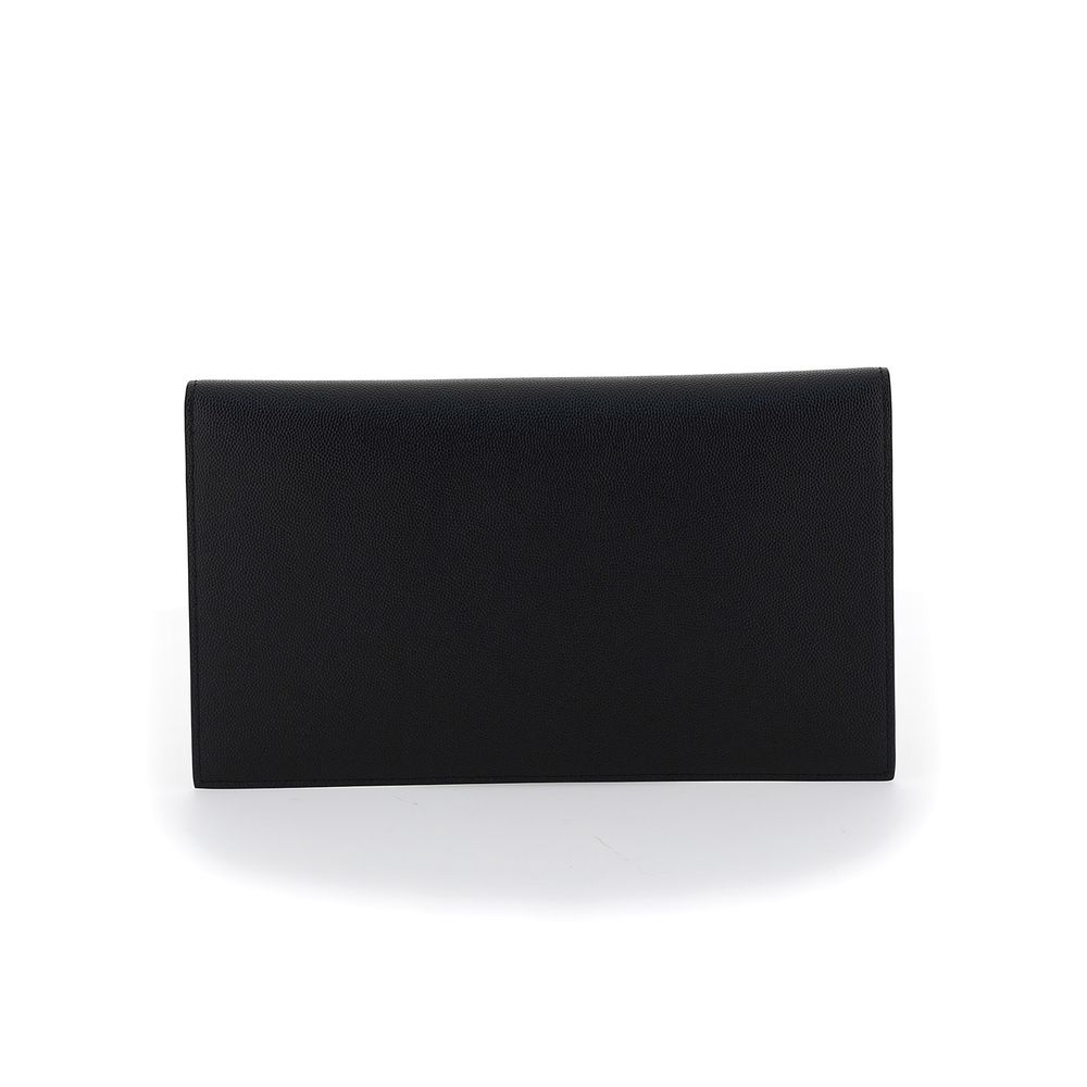 Saint Laurent Black Leather Wallet