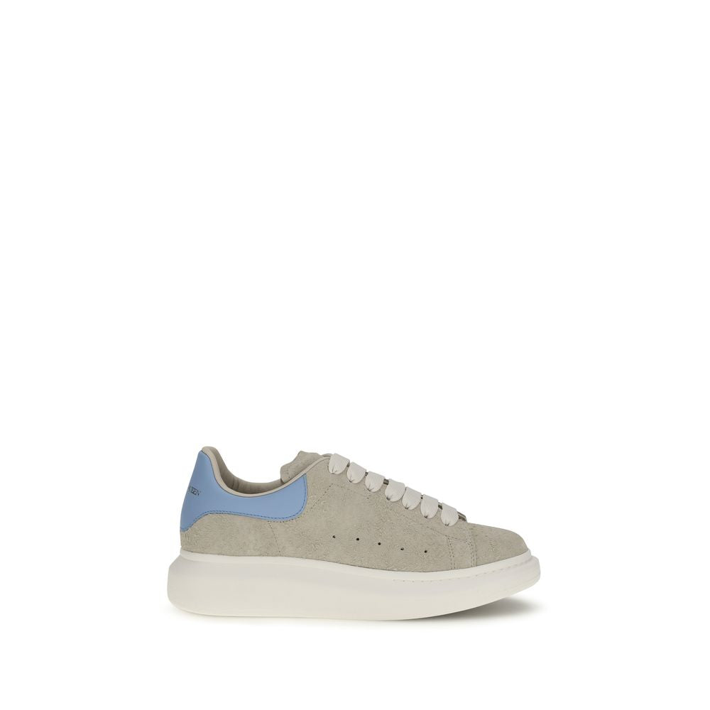 Alexander McQueen Beige Leather Chunky Sneakers
