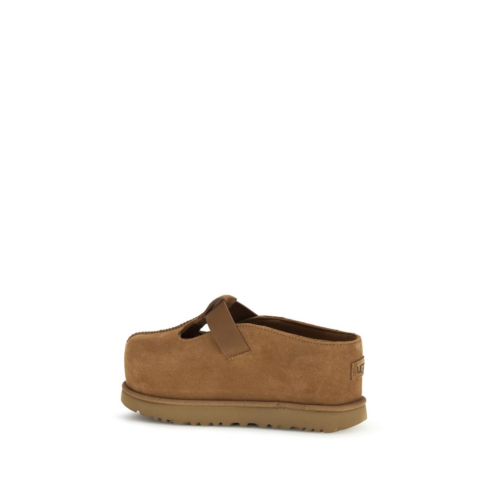 UGG Brown Leather Mules