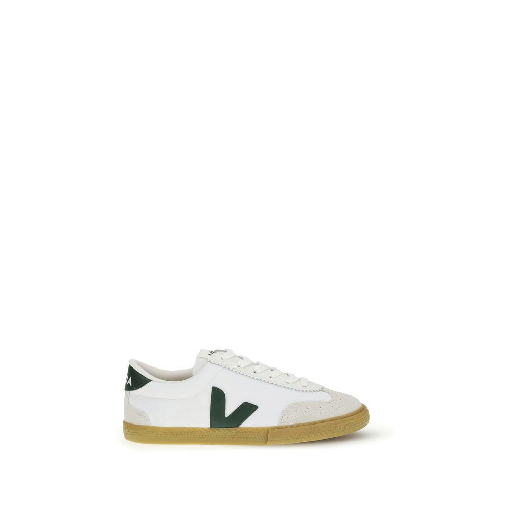Veja White Leather Low Top Sneakers