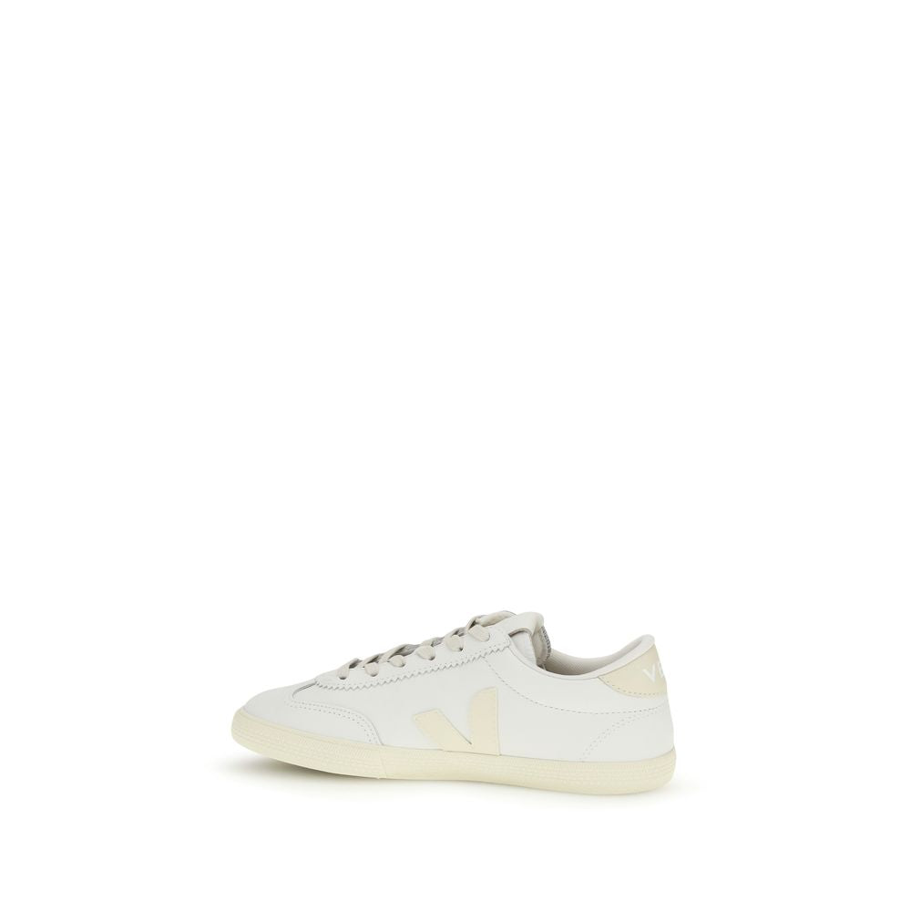 Veja White Leather Low Top Sneakers