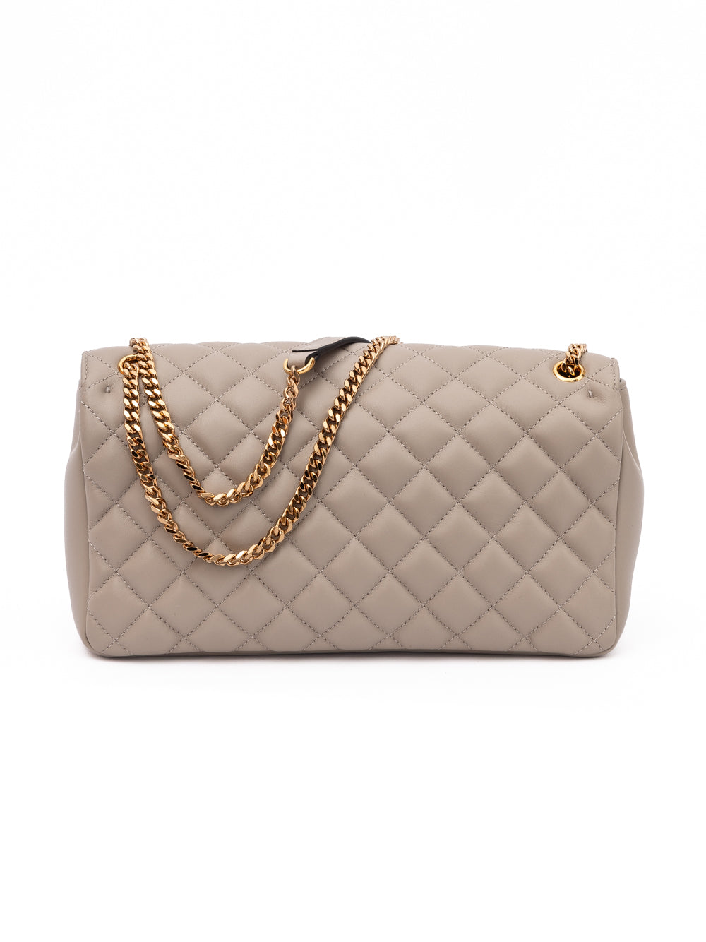 Versace Taupe Quilted Leather Shoulder Strap Bag - PreLoved & Luxe