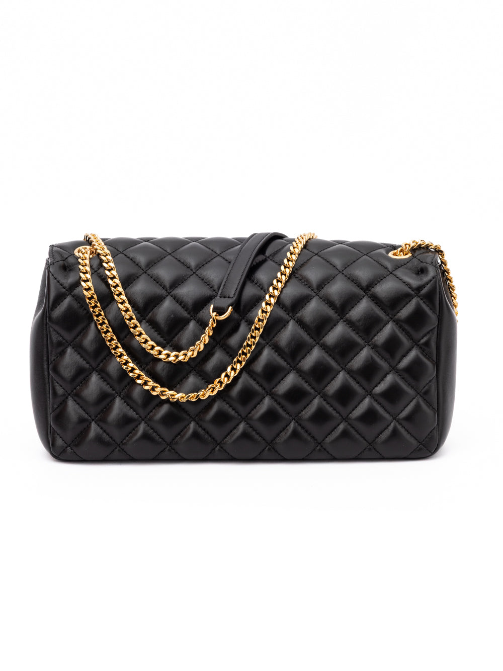 Versace Black Quilted Leather Shoulder Strap Bag - PreLoved & Luxe