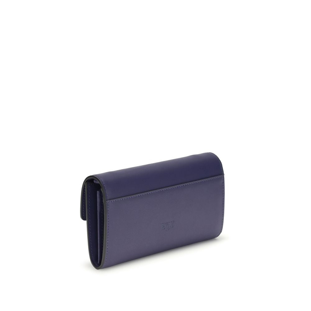 PINKO Blue Leather Wallet