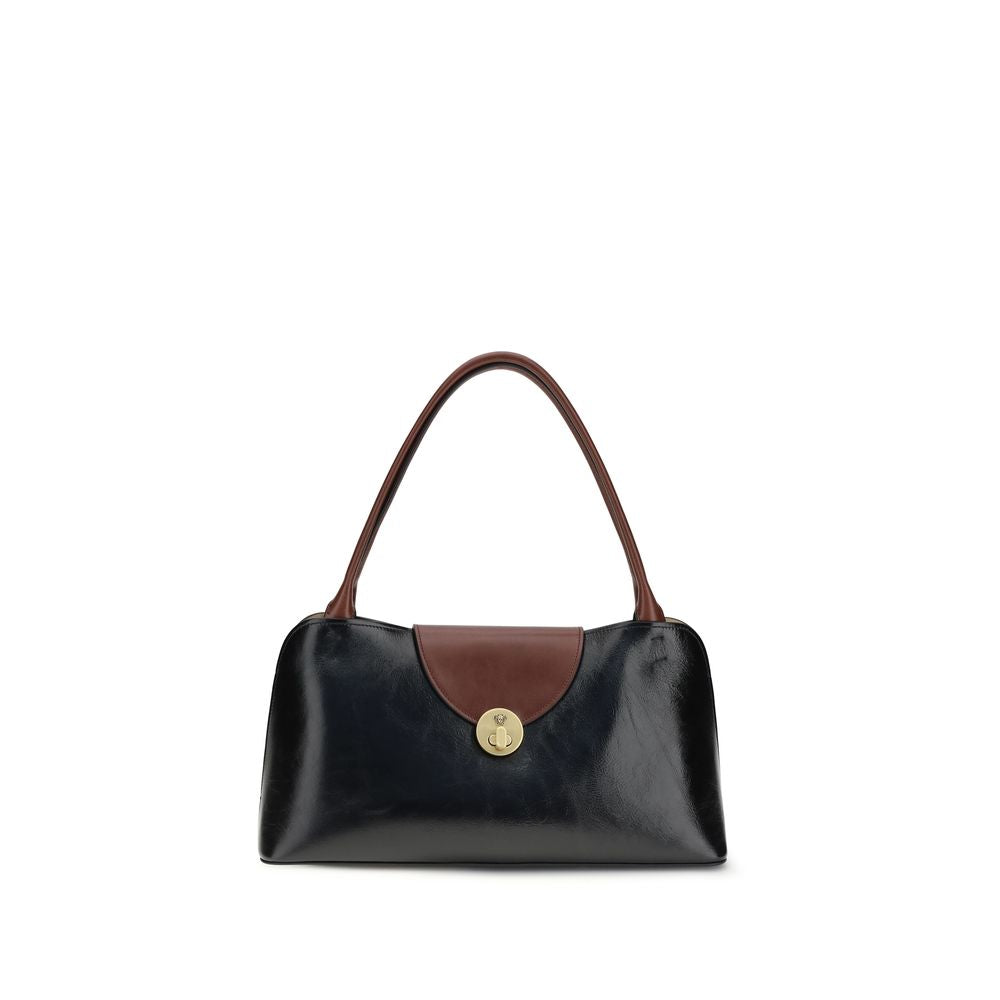 Versace Black Leather Shoulder Bag - PreLoved & Luxe