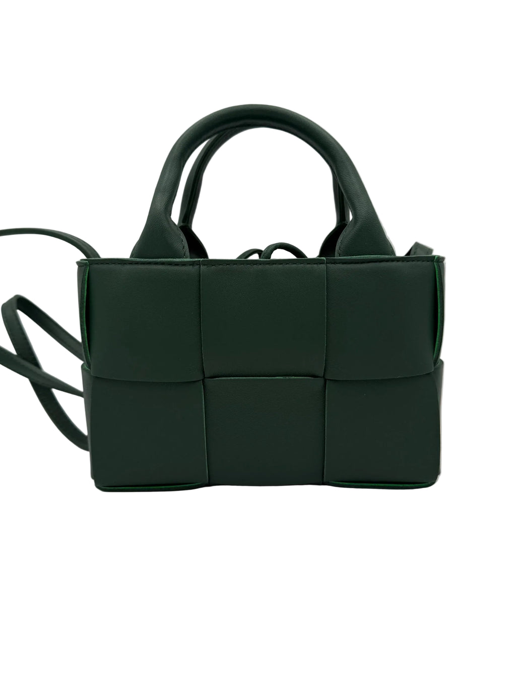 Bottega Veneta Mini Dark Green Candy Arco Handbag