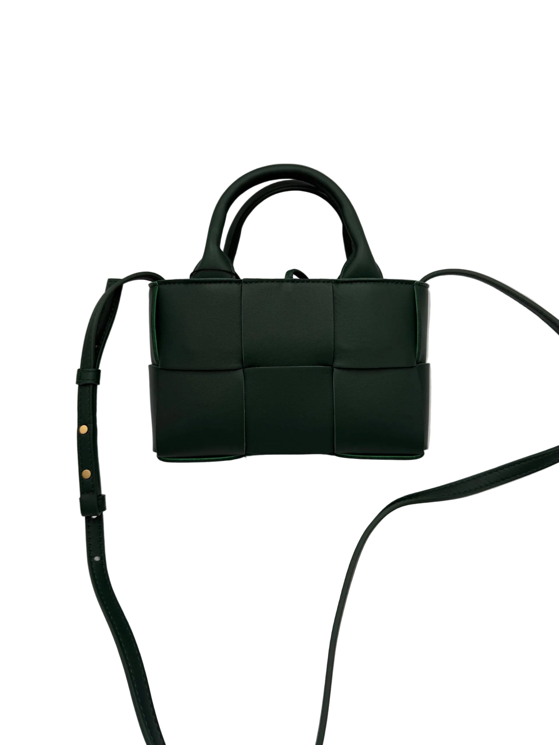 Bottega Veneta Mini Dark Green Candy Arco Handbag