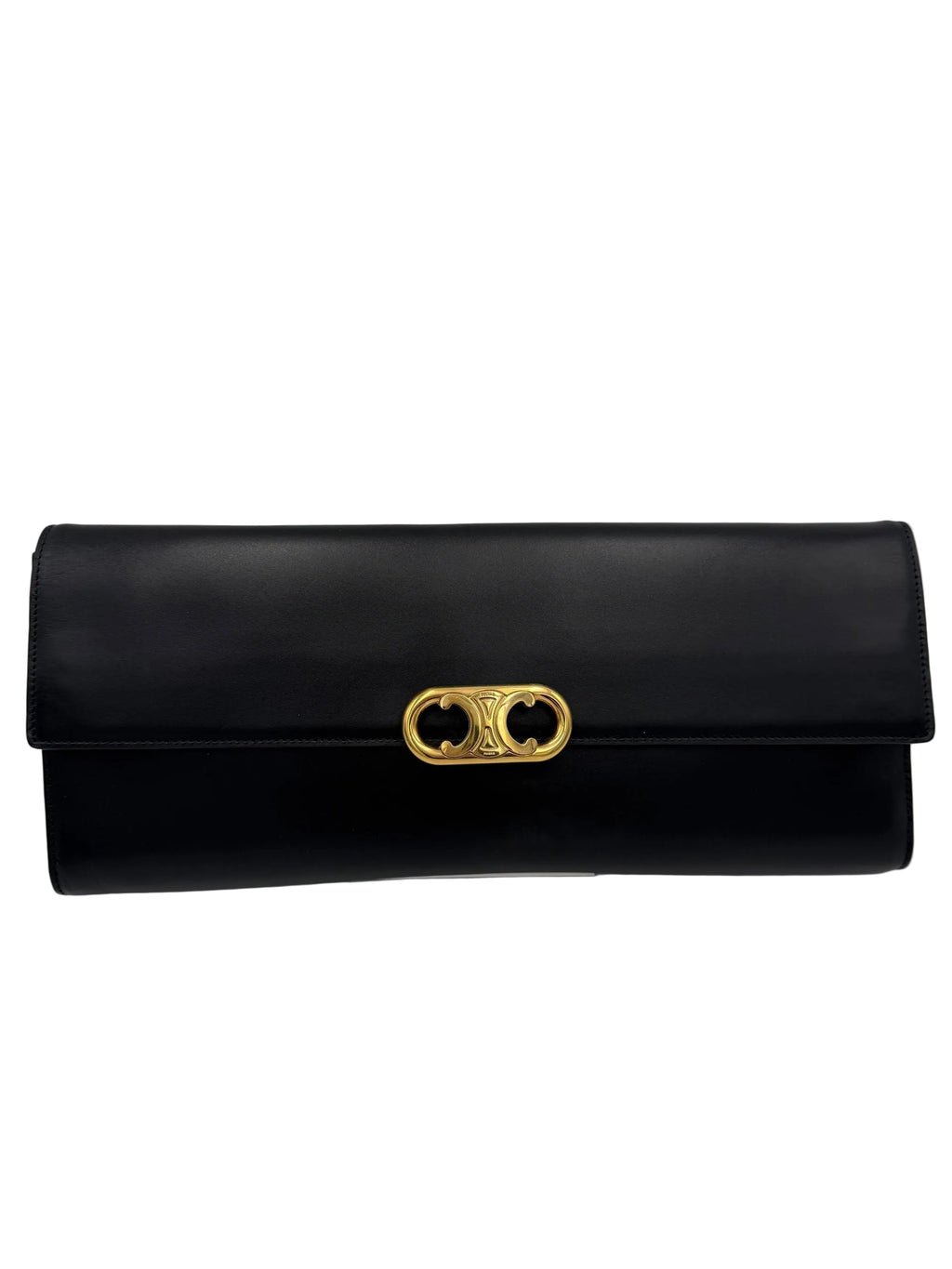 Celine CELINE TRIOMPHE Black Clutch - PreLoved & Luxe