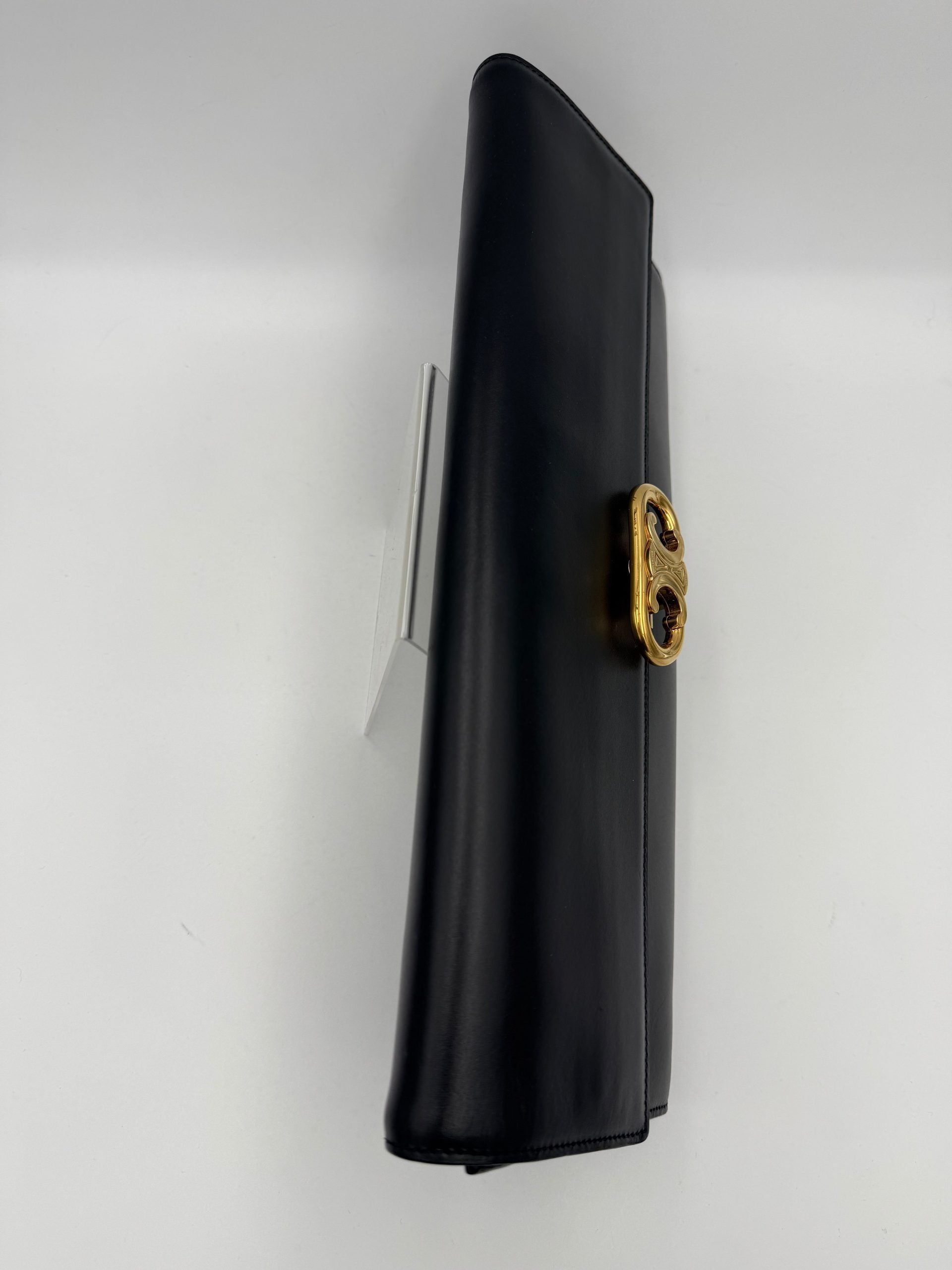 Celine CELINE TRIOMPHE Black Clutch - PreLoved & Luxe
