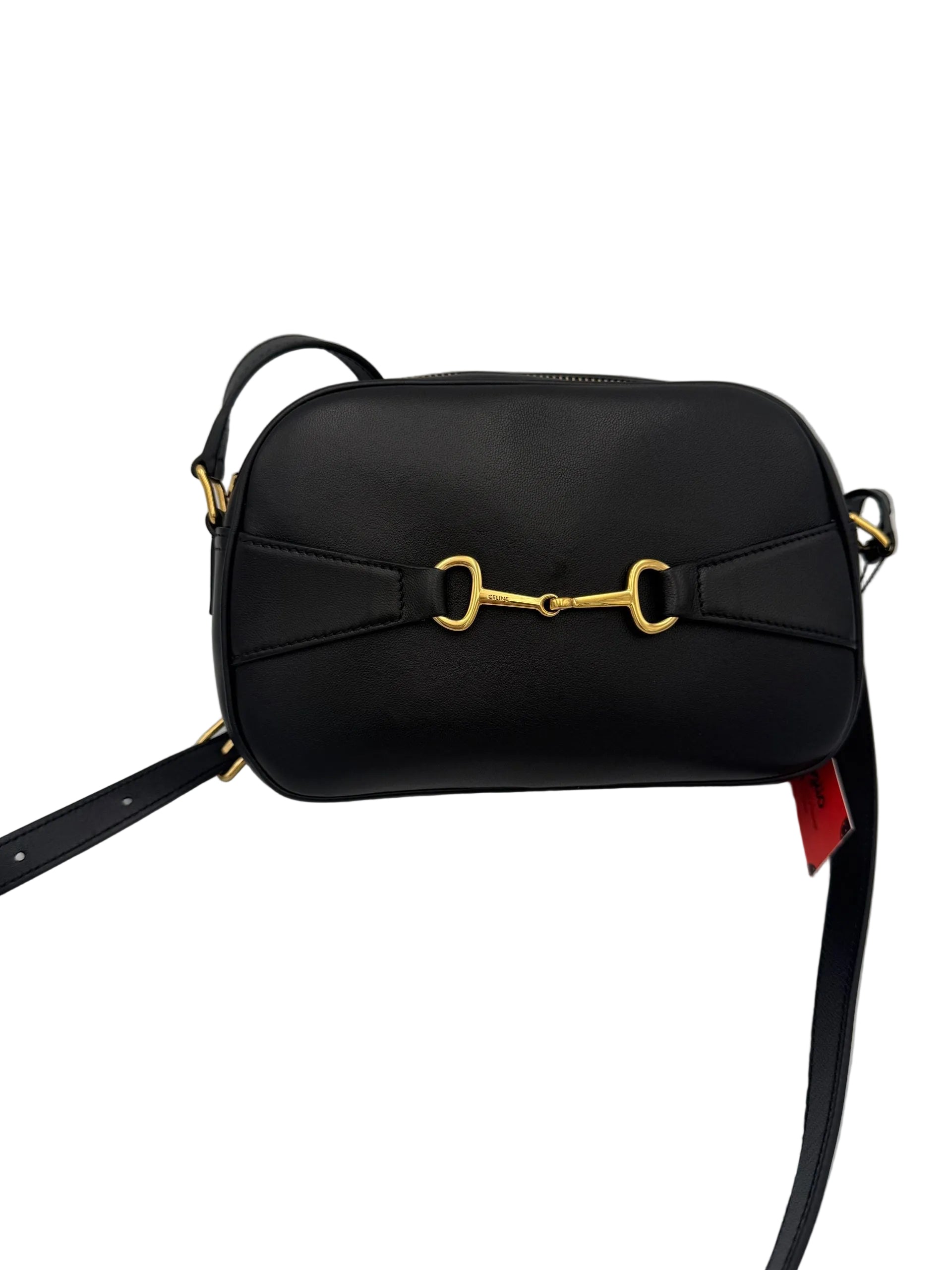 Celine CELINE CRECY Plain Black Handbag - PreLoved & Luxe