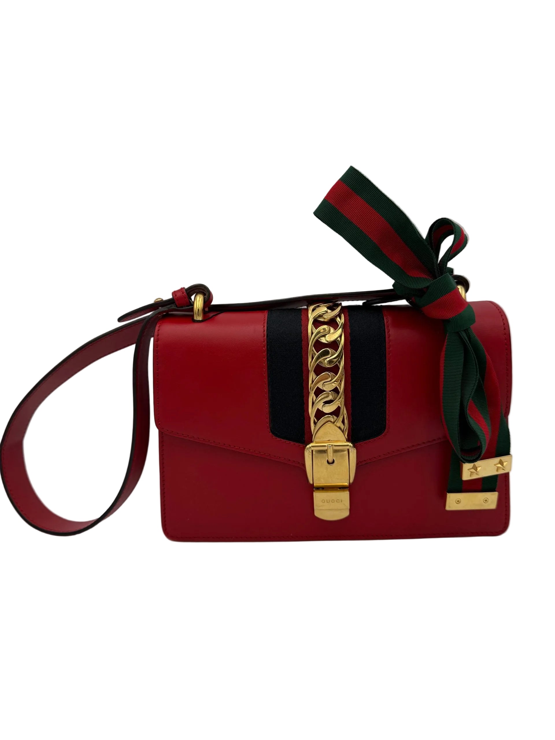 Gucci GUCCI SYLVIE Red Handbag - PreLoved & Luxe
