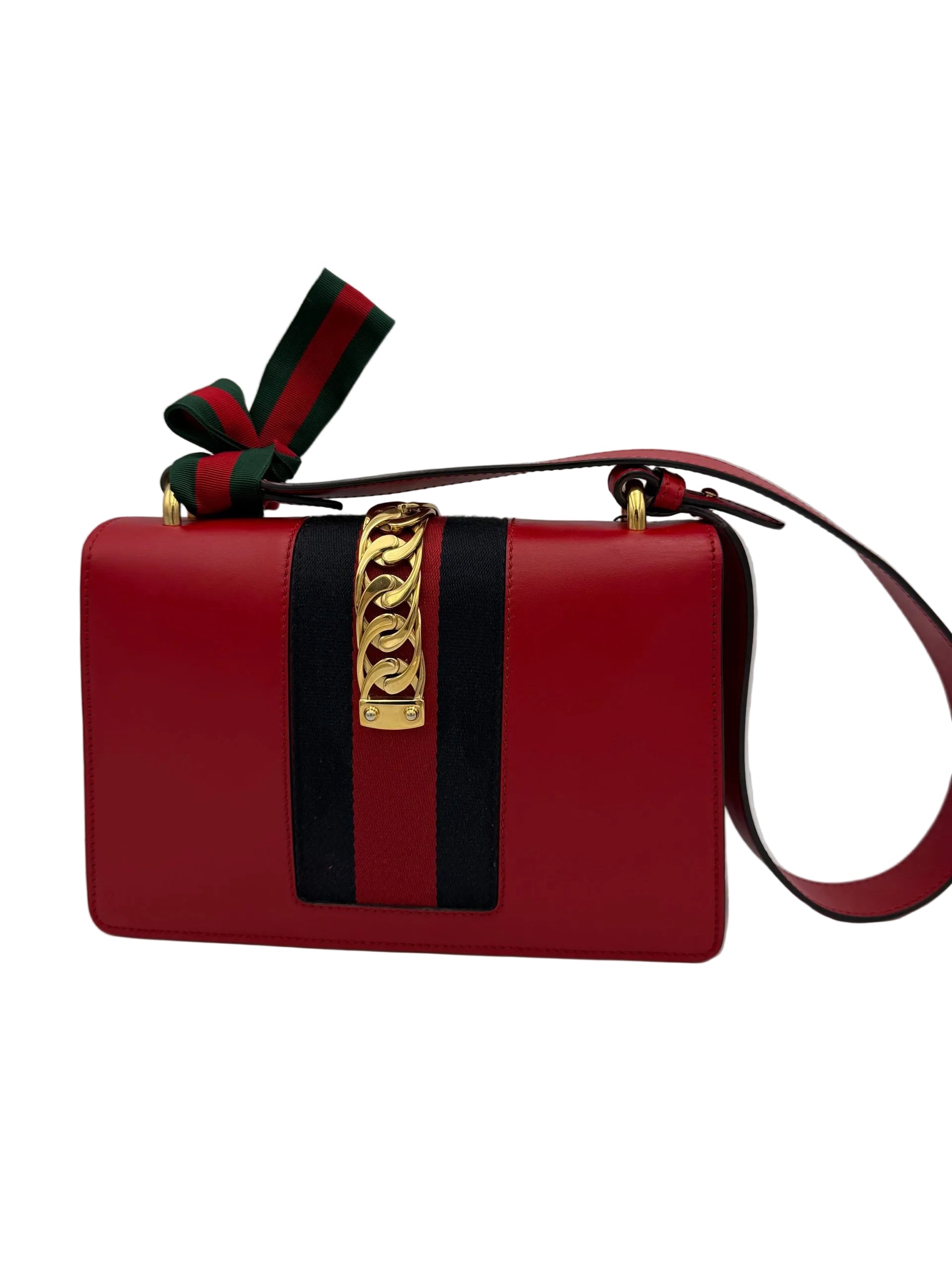 Gucci GUCCI SYLVIE Red Handbag - PreLoved & Luxe