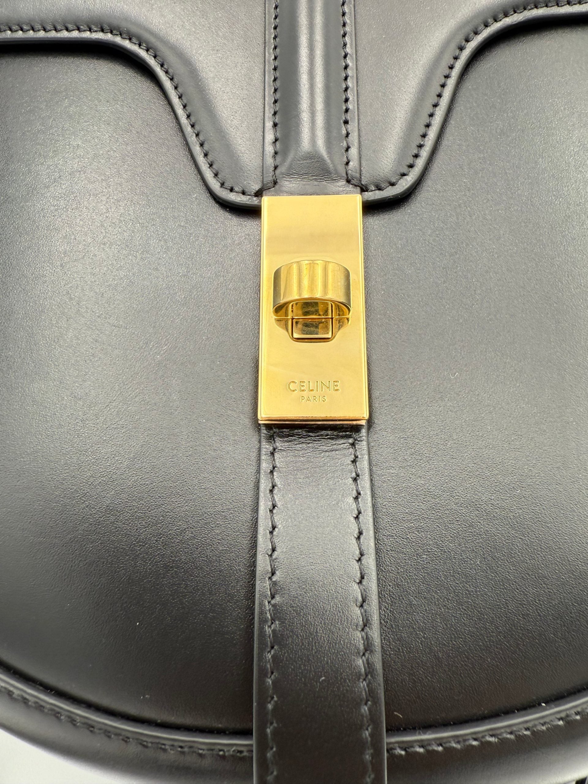 Celine CELINE Sac 16 Besace Black Large Bag - PreLoved & Luxe