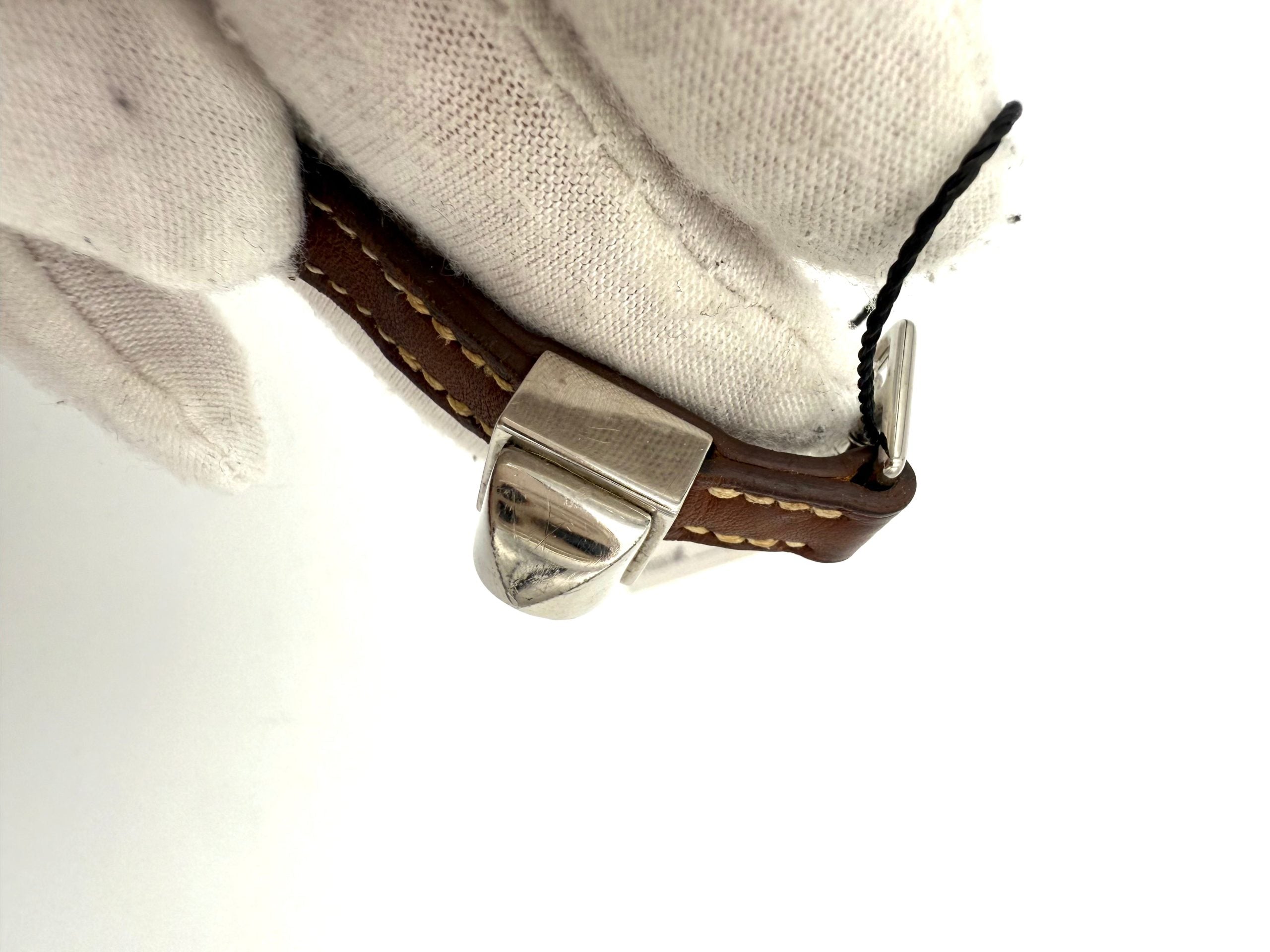 Pre-Owned Hermès HERMÈS MEDOR Bracelet White  Women's AB (Very Good — between Lightly Used and Used)