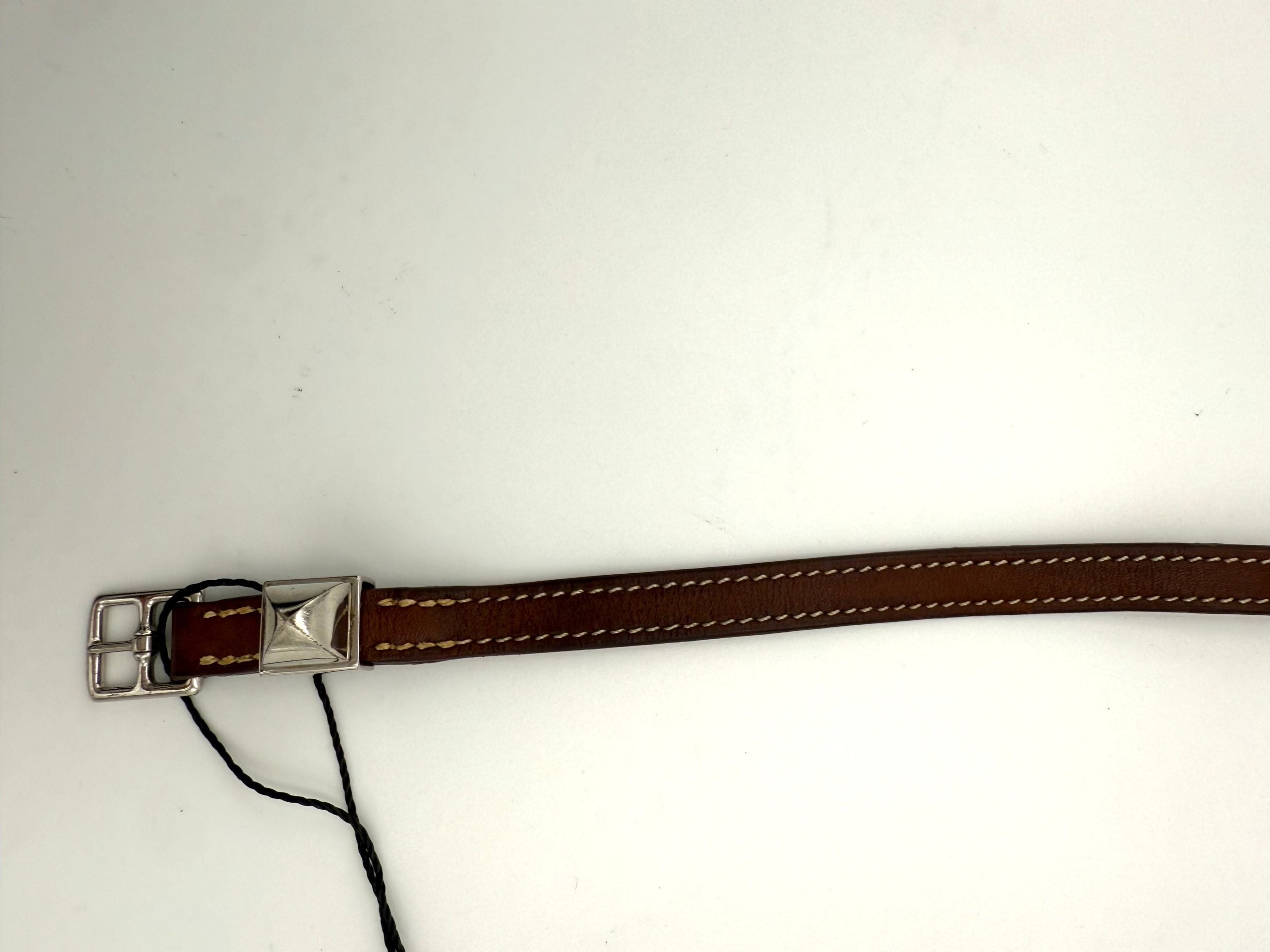 Pre-Owned Hermès HERMÈS MEDOR Bracelet White  Women's AB (Very Good — between Lightly Used and Used)