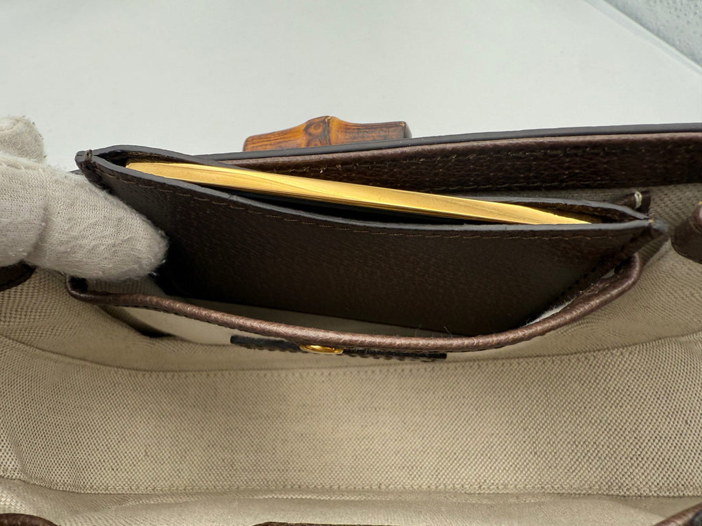 Gucci GUCCI BAMBOO 1947 GG Canvas Handbag - PreLoved & Luxe